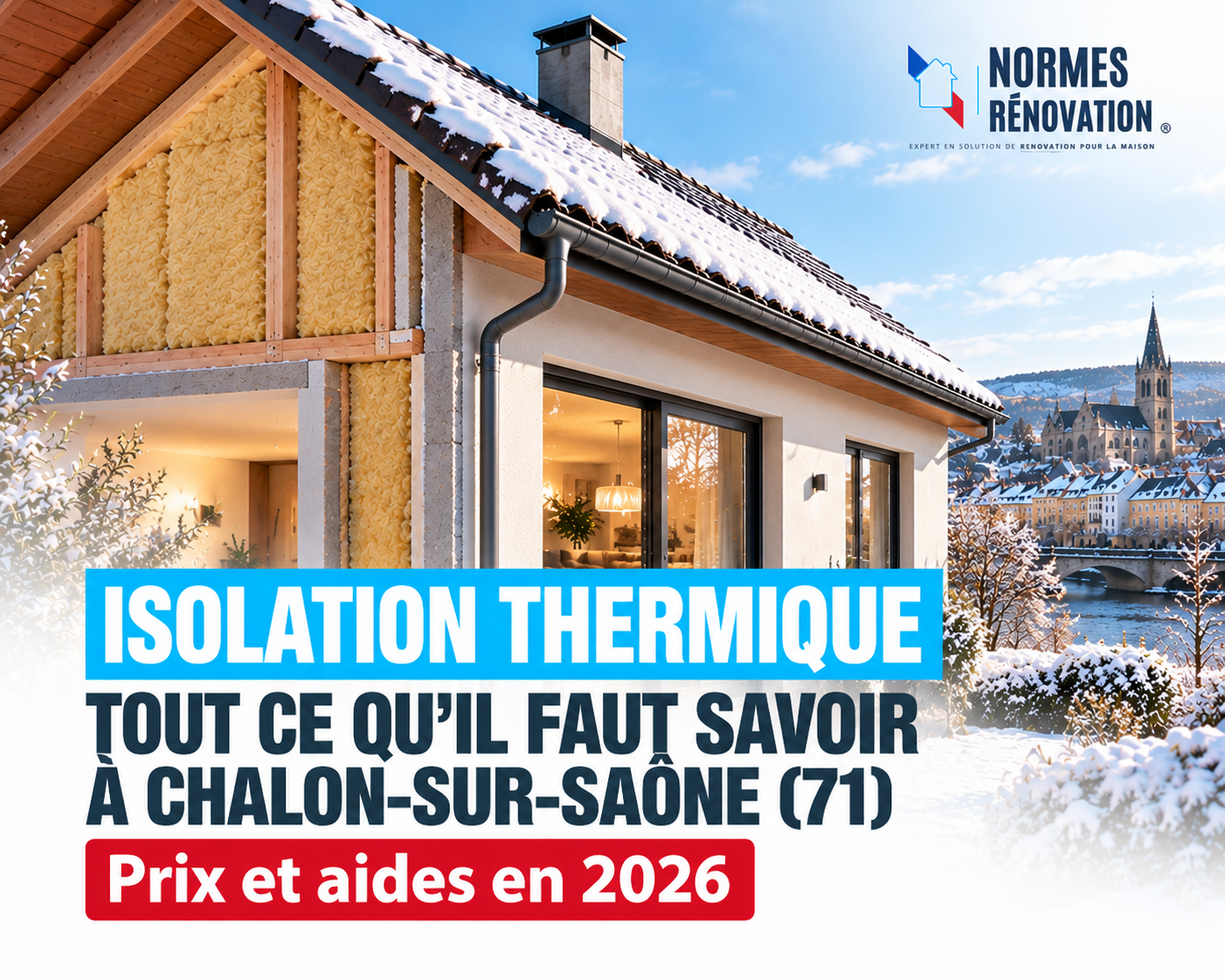 Isolation thermique à Chalon-sur-Saône : prix au m² et aides en 2026