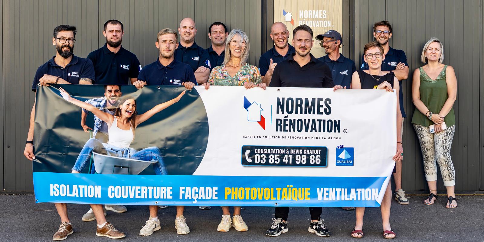 L’équipe Normes et Rénovation au travail