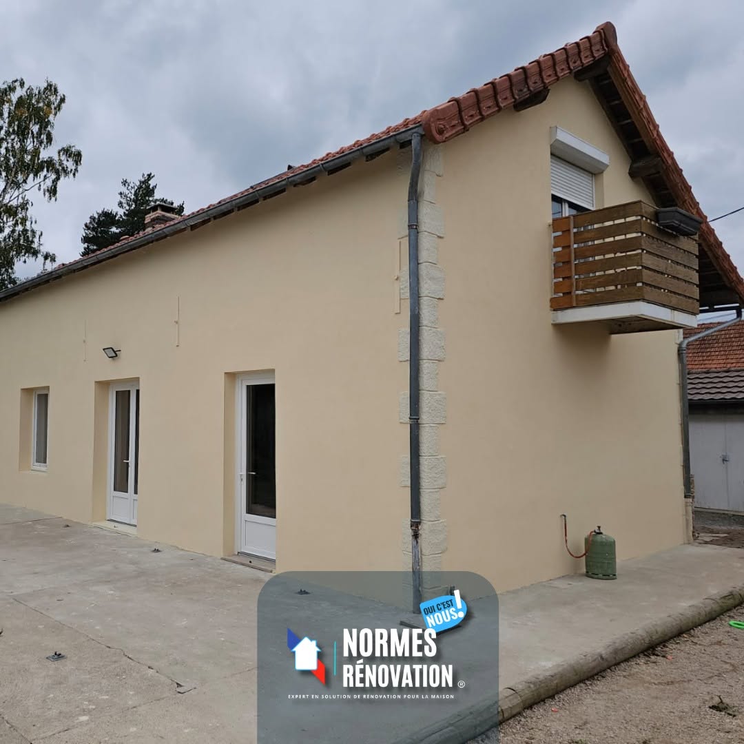 Rénovation de façade près de Chalon-sur-Saône