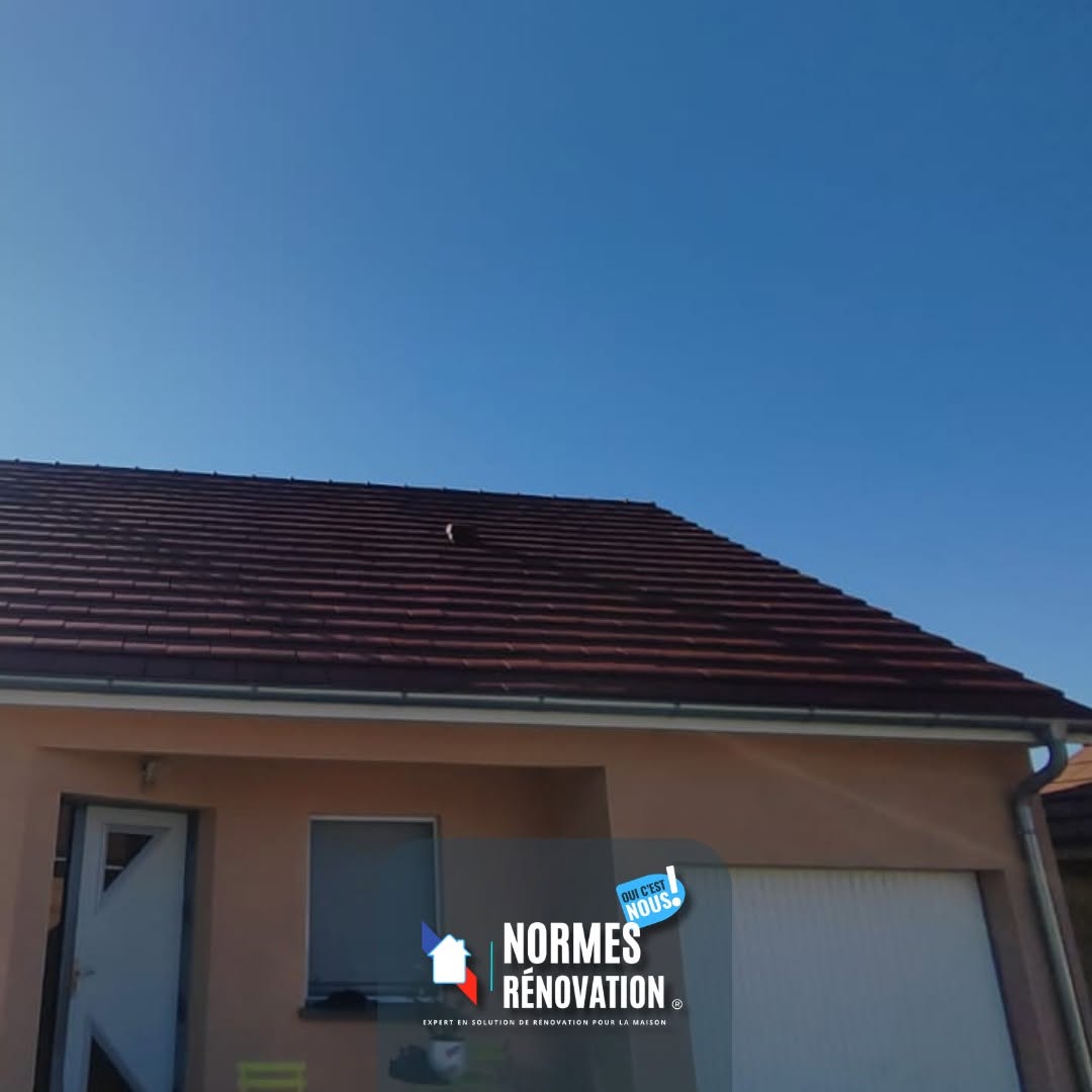 Nettoyage de toiture et façade avec traitement avant hydrofuge à Chalon-sur-Saône